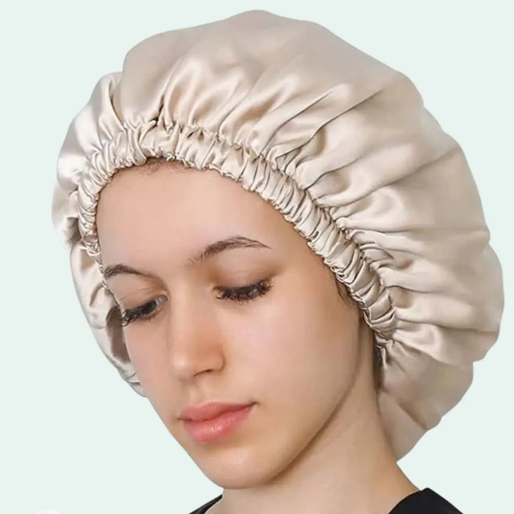 Bonnet de nuit élastique en soie véritable 16 mommes l Satin Lifestyle