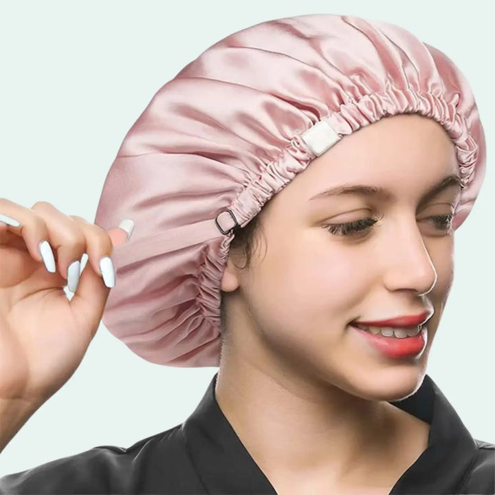 Bonnet de nuit élastique en soie véritable 16 mommes l Satin Lifestyle