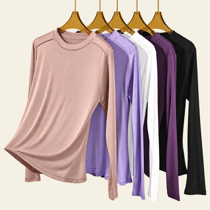 Chemisier manches longues soie et viscose | Satin Lifestyle