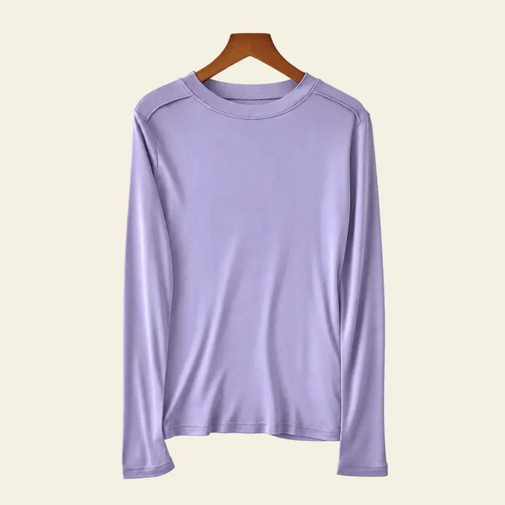 Chemisier manches longues soie et viscose | Satin Lifestyle