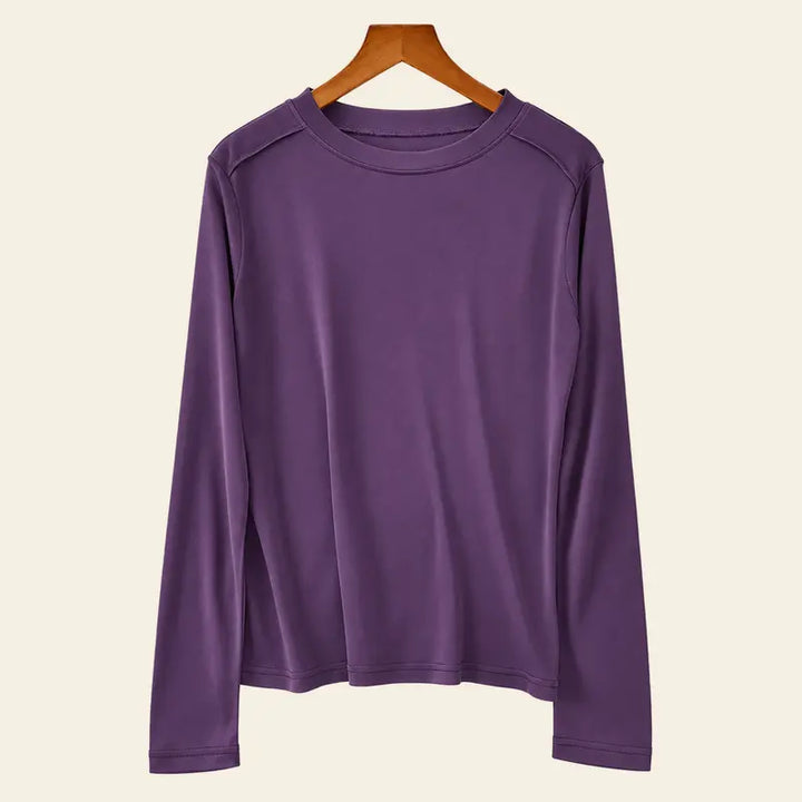 Chemisier manches longues soie et viscose | Satin Lifestyle