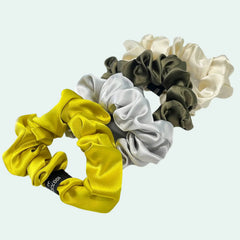 Chouchou uni en soie de mûrier 19 mommes l Satin Lifestyle