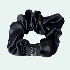 Chouchou uni en soie de mûrier 19 mommes l Satin Lifestyle