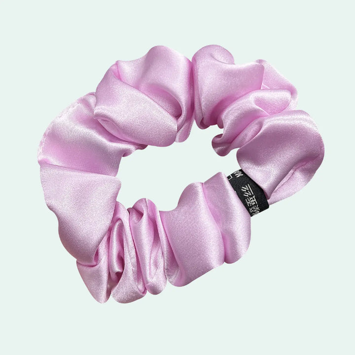 Chouchou uni en soie de mûrier 19 mommes l Satin Lifestyle