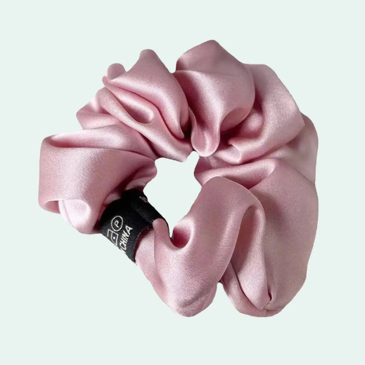Chouchou uni en soie de mûrier 19 mommes l Satin Lifestyle