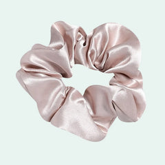 Chouchou uni en soie de mûrier 19 mommes l Satin Lifestyle