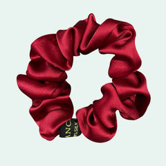 Chouchou uni en soie de mûrier 19 mommes l Satin Lifestyle