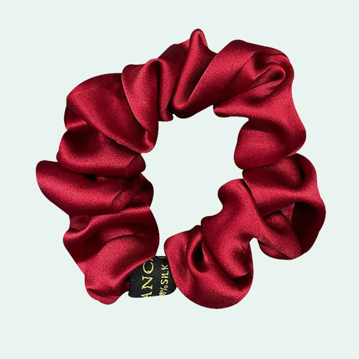 Chouchou uni en soie de mûrier 19 mommes l Satin Lifestyle