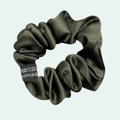 Chouchou uni en soie de mûrier 19 mommes l Satin Lifestyle