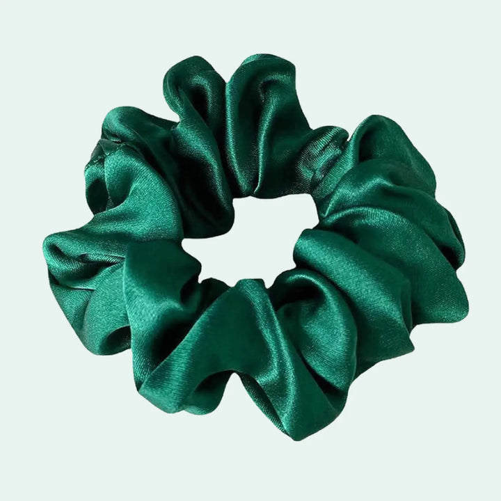 Chouchou uni en soie de mûrier 19 mommes l Satin Lifestyle