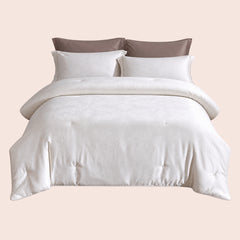 Couette jacquard rembourrée en soie | Satin Lifestyle