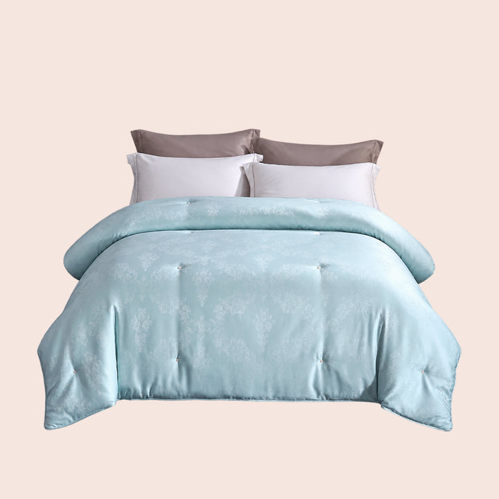 Couette jacquard rembourrée en soie | Satin Lifestyle