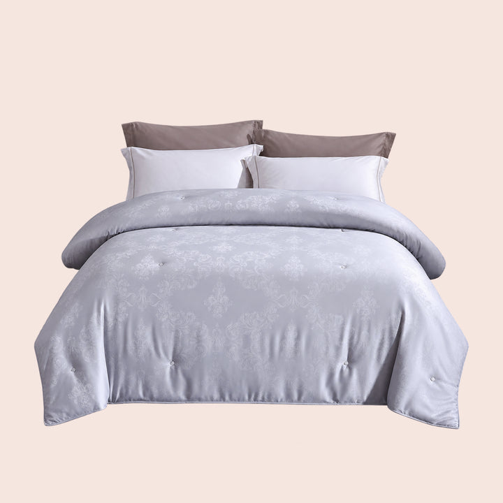 Couette jacquard rembourrée en soie | Satin Lifestyle