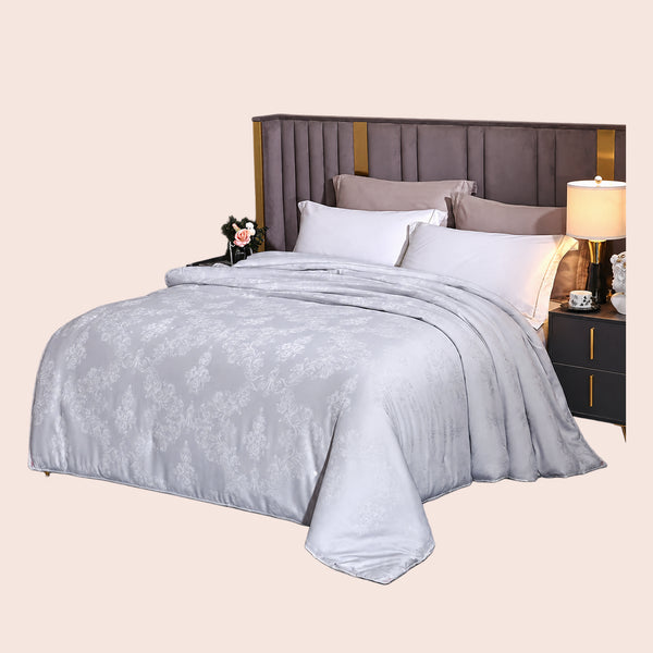 Couette jacquard rembourrée en soie | Satin Lifestyle