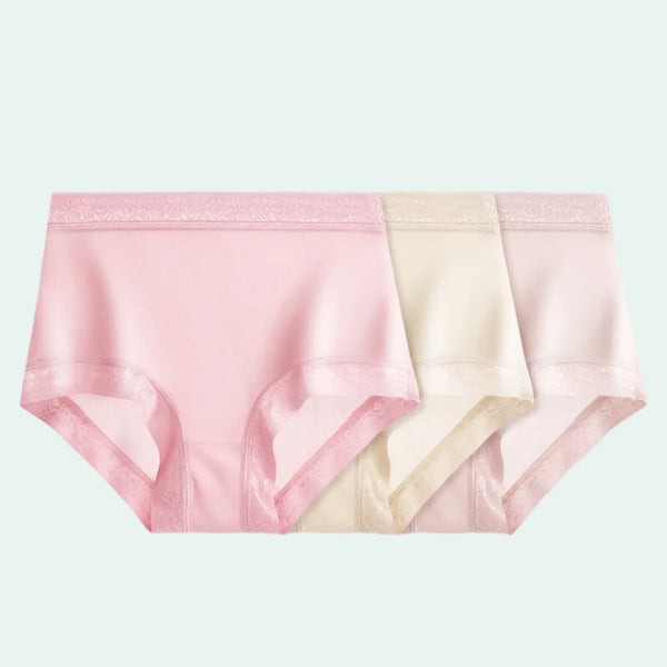 Culotte boxer sans coutures en soie naturelle - Lot de 3 - Satin Lifestyle