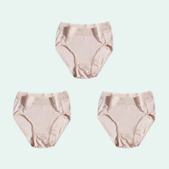 Culotte légère taille haute en soie et dentelle - Lot de 3 - Satin Lifestyle