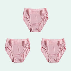 Culotte légère taille haute en soie et dentelle - Lot de 3 - Satin Lifestyle