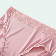 Culotte légère taille haute en soie et dentelle - Lot de 3 - Satin Lifestyle