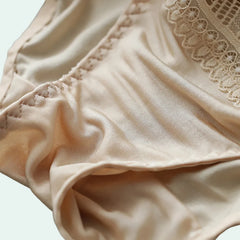 Culotte sexy en maille de soie fine et dentelle - Lot de 2 - Satin Lifestyle