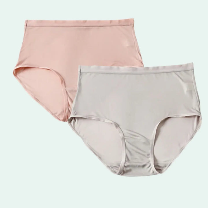 Culotte taille haute sans couture 100% soie - Lot de 2 - Satin Lifestyle