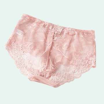 Culotte en soie et dentelle transparente - Lot de 3 - Satin Lifestyle