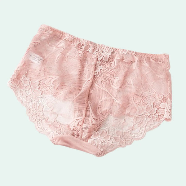 Culotte en soie et dentelle transparente - Lot de 3 - Satin Lifestyle