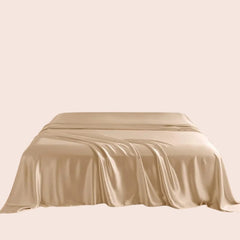 Drap plat uni en soie de murier