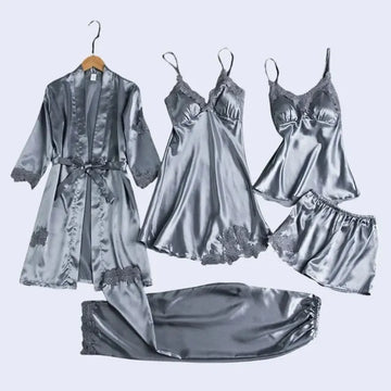 Ensemble pyjama 5 pièces couleur argentée