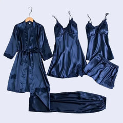 Ensemble pyjama 5 pièces couleur bleu marine