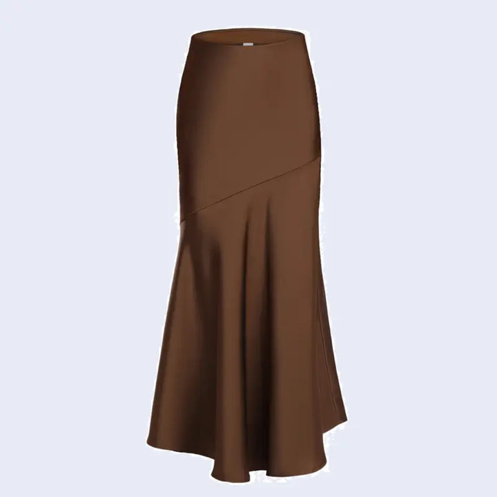 Jupe maxi queue de poisson en satin | Satin Lifestyle