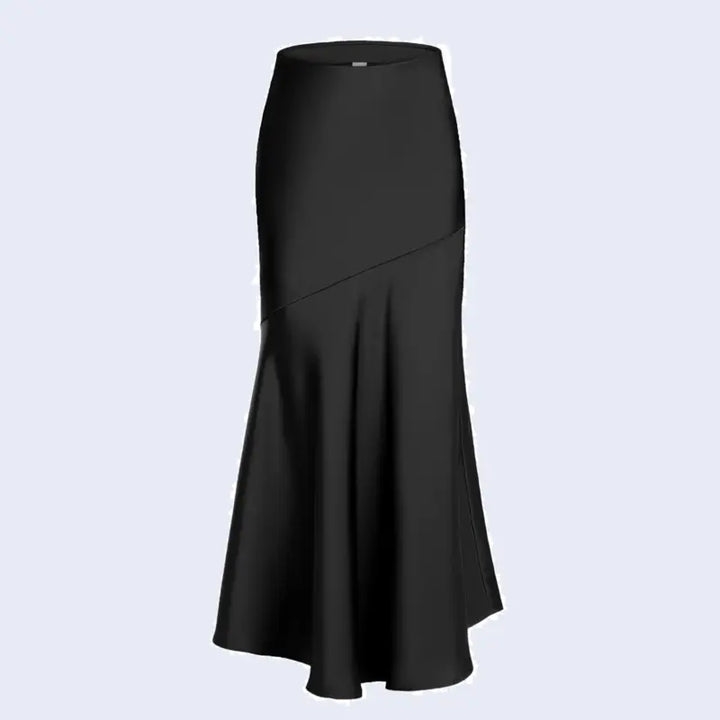 Jupe maxi queue de poisson en satin | Satin Lifestyle