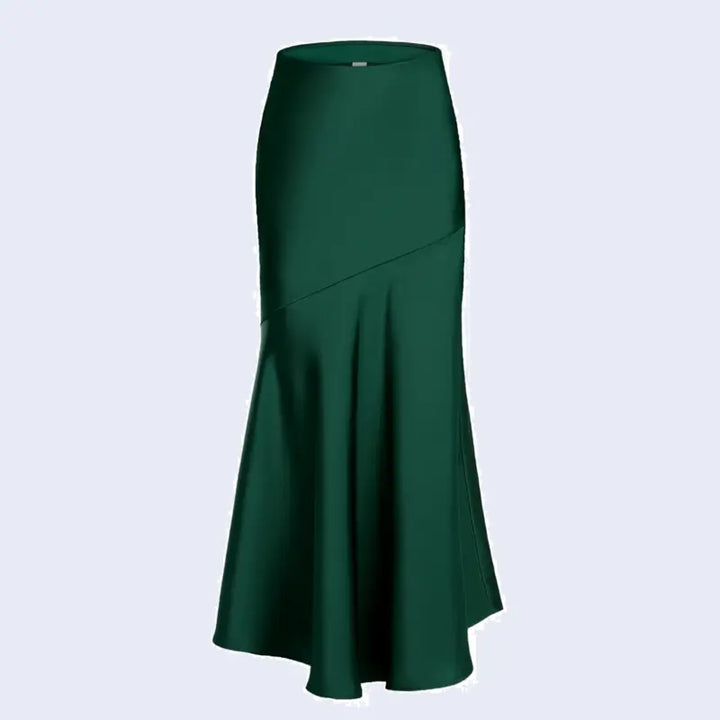 Jupe maxi queue de poisson en satin | Satin Lifestyle