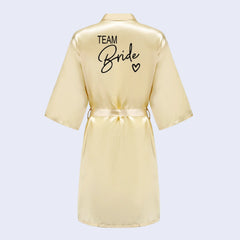 Kimono demoiselle d'honneur en satin de polyester - Satin Lifestyle
