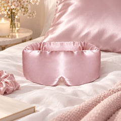 Masque de nuit brillant occultant en soie l Satin Lifestyle