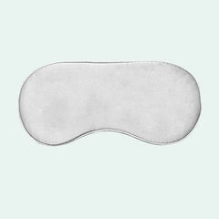 Masque de nuit en soie de mûrier uni blanc