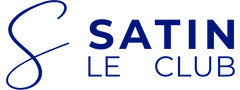 Logo bleu programme fidélité Satin Le Club
