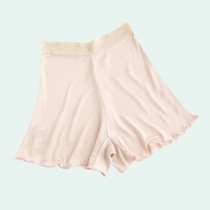Short-boxer confort en soie et viscose - Satin Lifestyle
