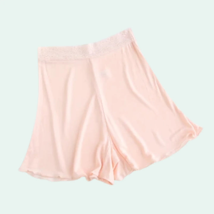 Short-boxer confort en soie et viscose - Satin Lifestyle