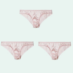 String en soie naturelle et élasthanne - Lot de 3 - Satin Lifestyle