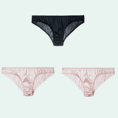 String en soie naturelle et élasthanne - Lot de 3 - Satin Lifestyle