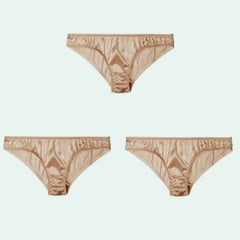 String en soie naturelle et élasthanne - Lot de 3 - Satin Lifestyle