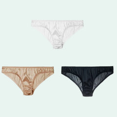 String en soie naturelle et élasthanne - Lot de 3 - Satin Lifestyle