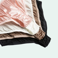 String en soie naturelle et élasthanne - Lot de 3 - Satin Lifestyle