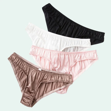String en soie naturelle et élasthanne - Lot de 3 - Satin Lifestyle