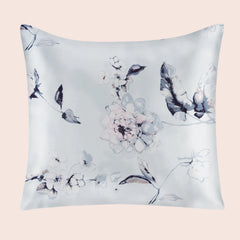 Taie d'oreiller carrée florale en soie | Satin Lifestyle
