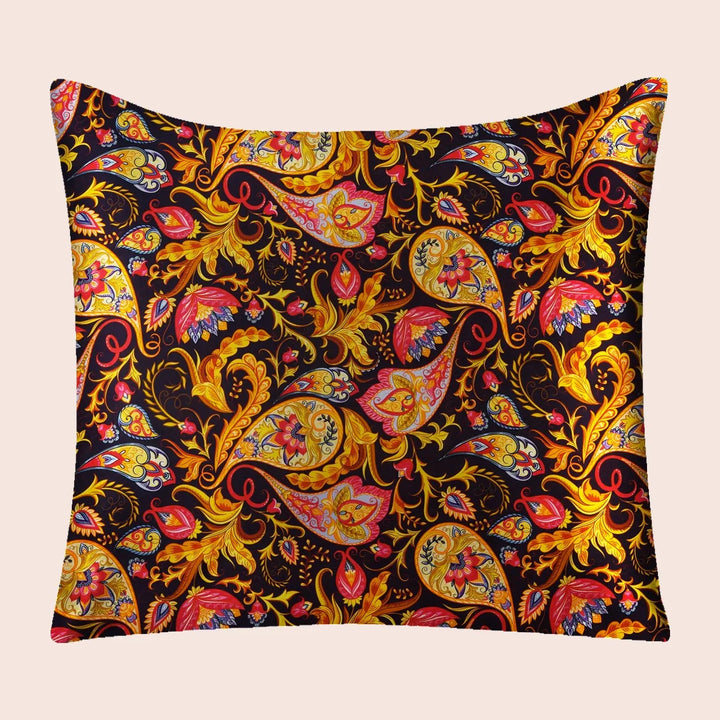 Taie d'oreiller carrée florale en soie | Satin Lifestyle