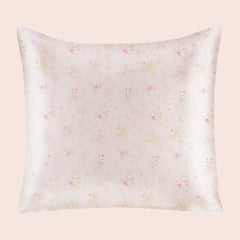 Taie d'oreiller carrée florale en soie | Satin Lifestyle