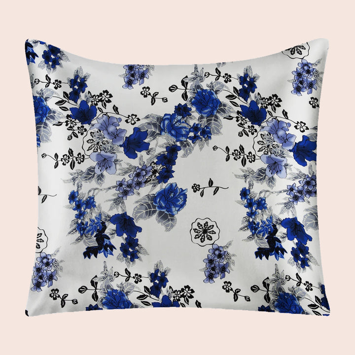 Taie d'oreiller carrée florale en soie | Satin Lifestyle