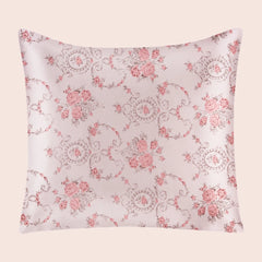 Taie d'oreiller carrée florale en soie | Satin Lifestyle