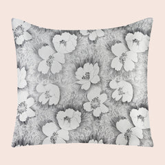 Taie d'oreiller carrée florale en soie | Satin Lifestyle